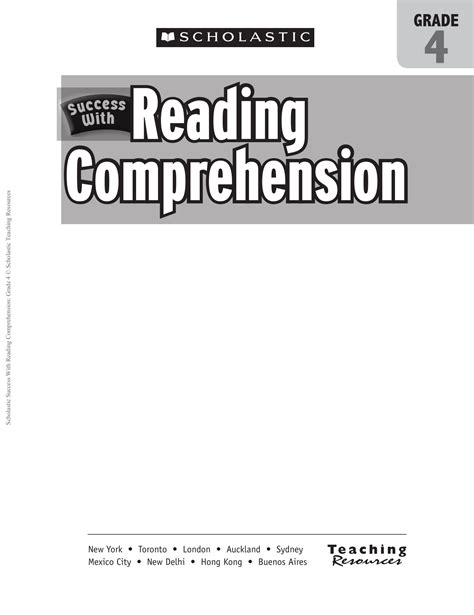 If your child's class is studying a particular theme, look for easy-to-read books or magazines on the topic. . Scholastic success with reading comprehension grade 6 pdf
